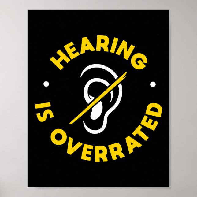 Hearing Loss Awareness ASL and Deaf Awareness  Poster (Front)