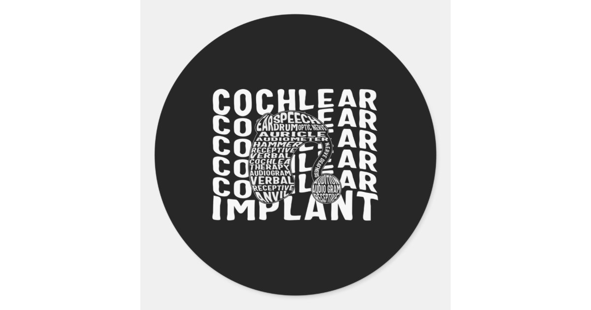 Hearing Loss Awareness Deaf Cochlear Implant ASL H Classic Round ...