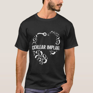 Hearing Loss Awareness Love Cochlear Implant ASL H T-Shirt