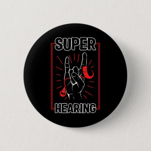 Hearing Loss Awareness Super Hearing Cochlear Impl Button