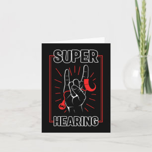 Hearing Loss Awareness Super Hearing Cochlear Impl Card