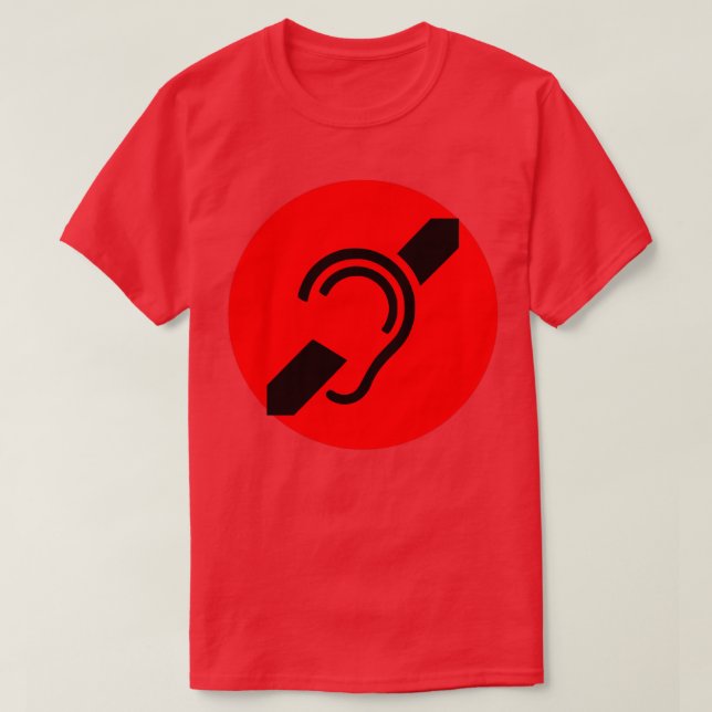 Hearing loss symbol T-Shirt (Design Front)