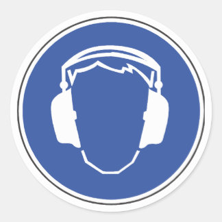 Hearing Protection Safety Sticker