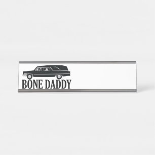 Hearse Desk Name Plate