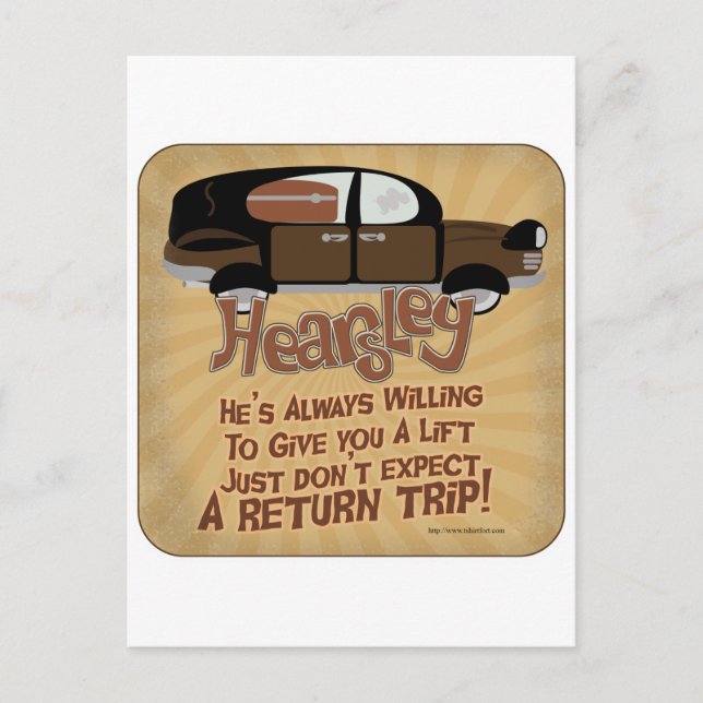 Hearsley's Motto Postcard (Front)