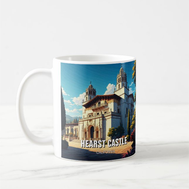 Hearst Castle San Simeon California Central Coast Coffee Mug (Left)