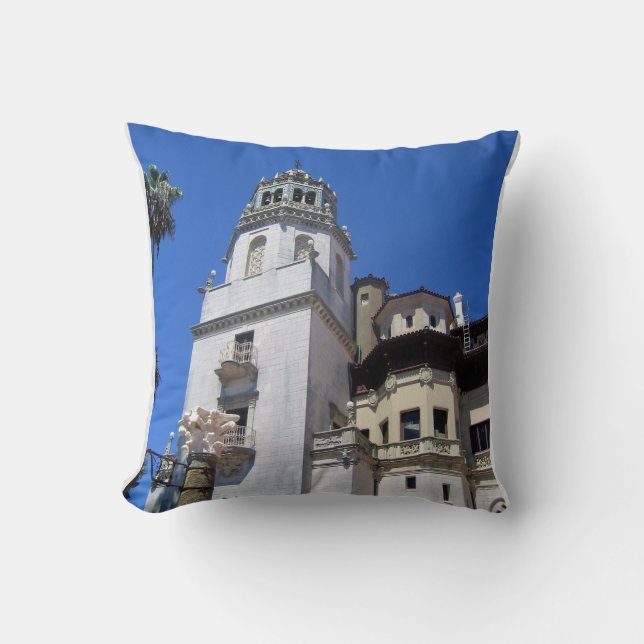 Hearst Castle, San Simeon, California Throw Pillow (Front)