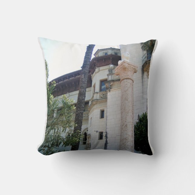 Hearst Castle, San Simeon, California Throw Pillow (Front)