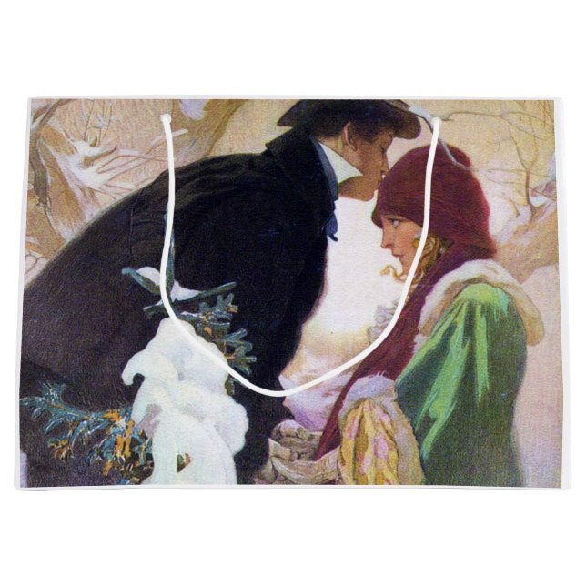 Hearst's International Cover, Alphonse Mucha Large Gift Bag (Front)