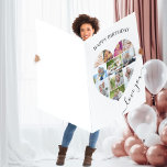 Heart 11 Photo Collage Love You Giant Birthday Card<br><div class="desc">Create your own giant birthday card with a heart shaped photo collage. The front of the card is lettered with "happy birthday .. love you" (and you have the option to edit the occasion if you wish). Inside, you can add your personalized message. The photo template is set up for...</div>