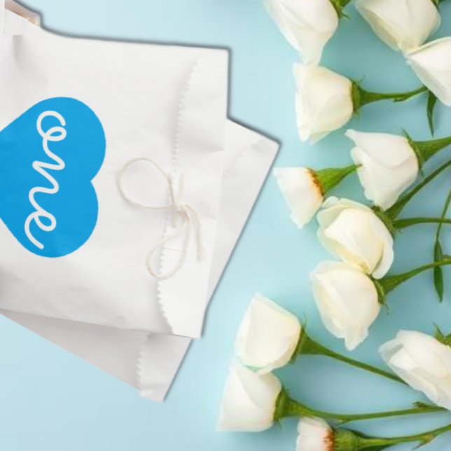 Heart 1st Birthday Favor Bag (Creator Uploaded)