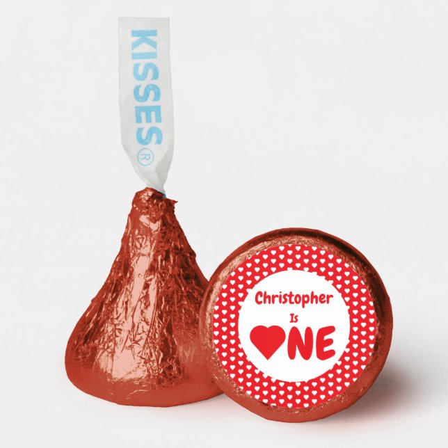 Heart 1st Birthday Hershey®'s Kisses® (Front)