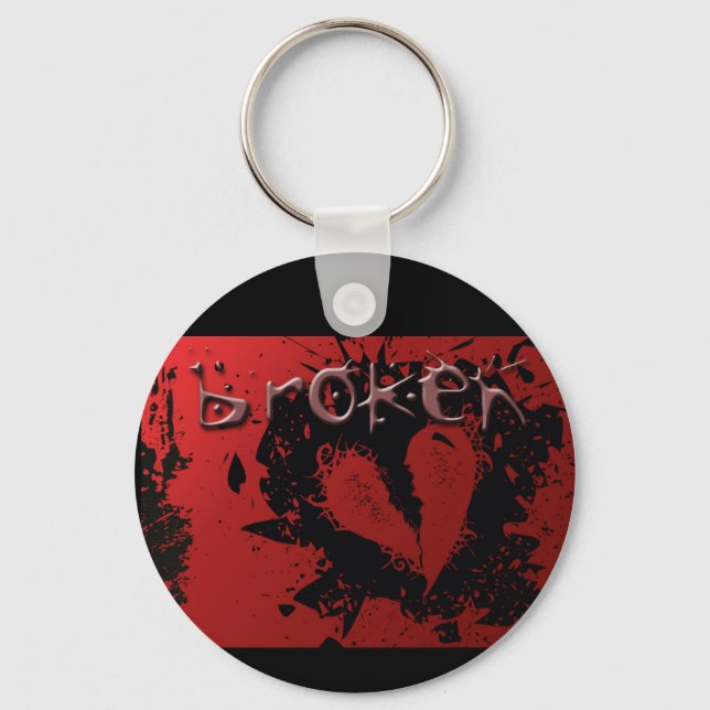 heart-239667  heart broken love misfortune abstrac keychain (Front)