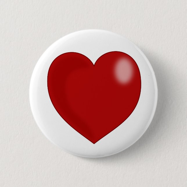 heart-297249  heart love red glossy shiny  CHUBBY Button (Front)