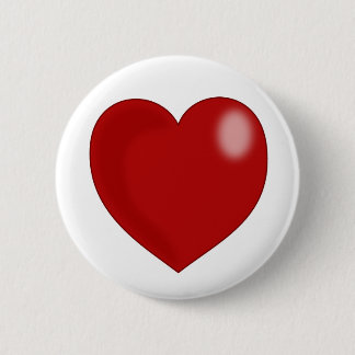 heart-297249  heart love red glossy shiny  CHUBBY Button
