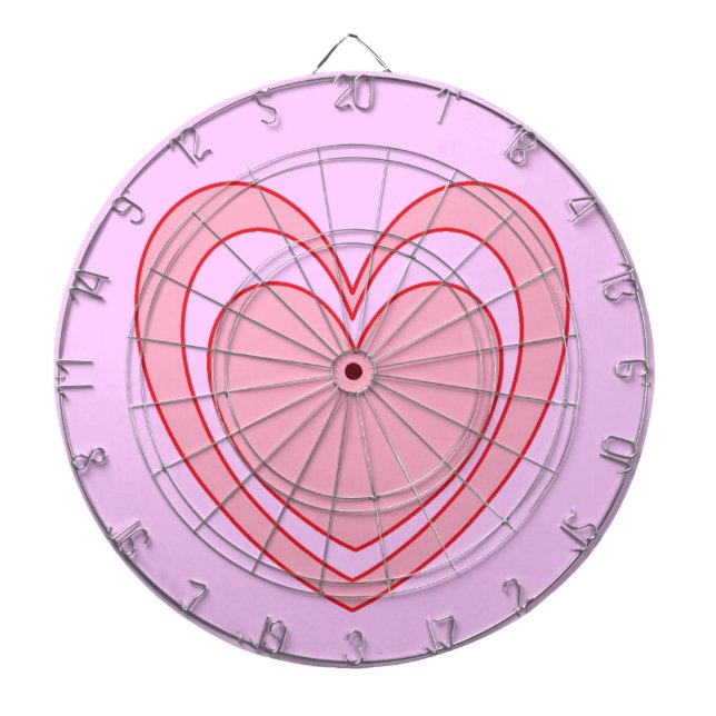 Heart 2 dart board (Front)