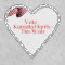 Heart 2" Heart, Red Stitching, Iron-On