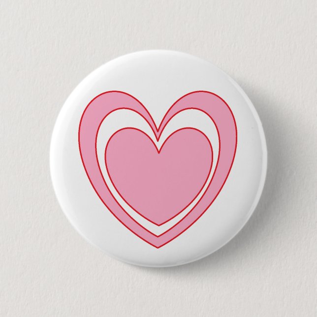 Heart 2 pinback button (Front)