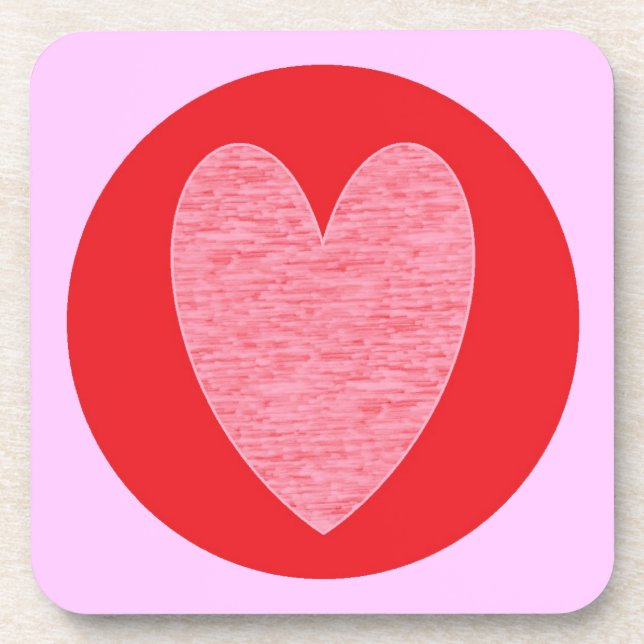 Heart 3 beverage coaster (Front)