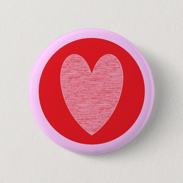 Heart 3 pinback button (Front)