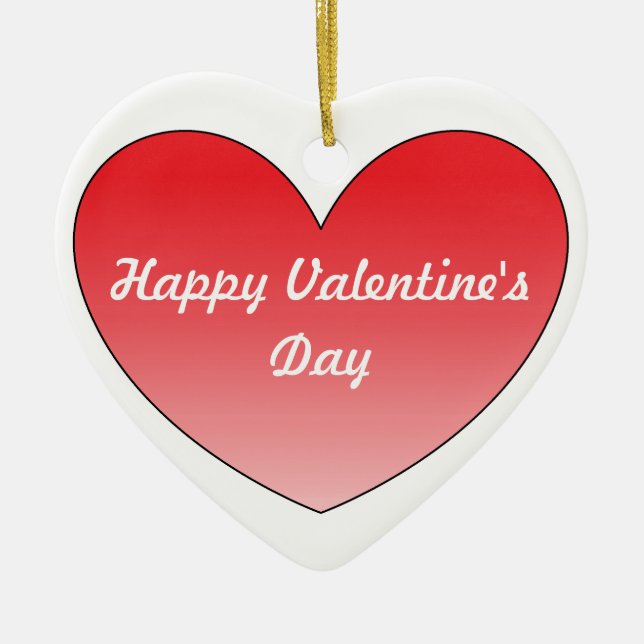 Heart 4 ceramic ornament (Front)