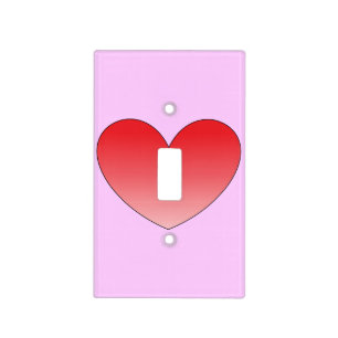 Heart 4 light switch cover