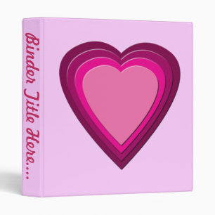 Heart 5 - 1" 3 ring binder