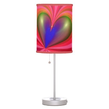 Heart Abstract Table Lamp by Lidusik at Zazzle