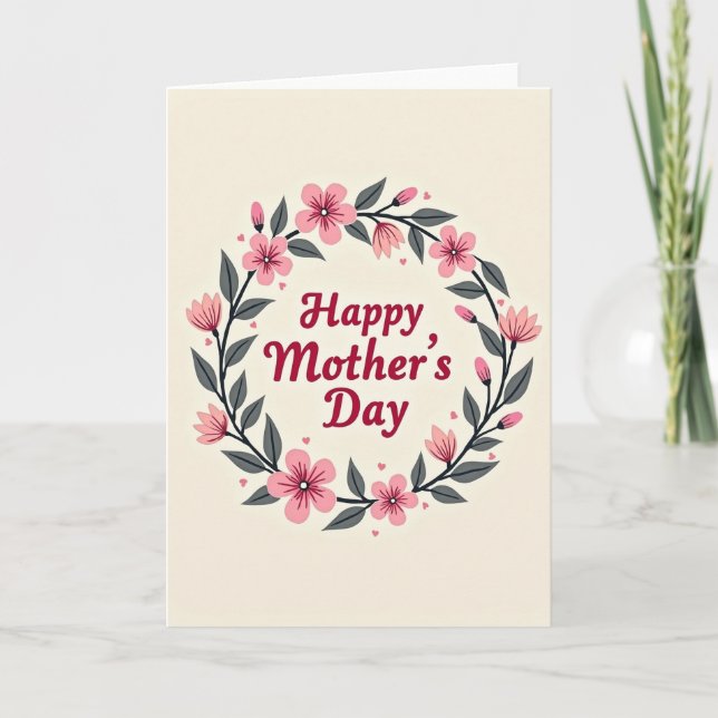 Heart Accents Mothers Day Card (Front)