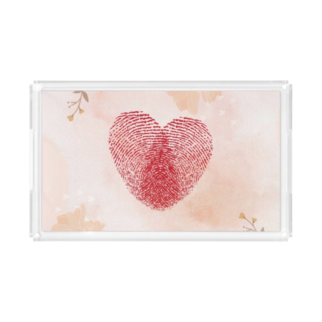 Heart Acrylic Tray (Front)