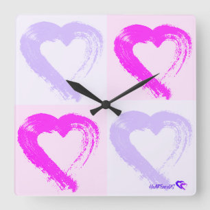 Heart Acrylic Wall Clock