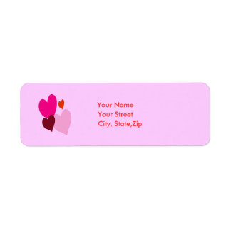 Heart Address label