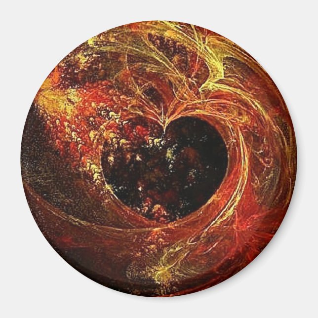 Heart a'Fire Magnet (Front)