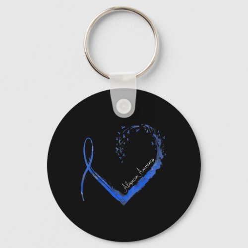 Heart Alopecia Awareness 1  Keychain