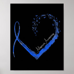 Heart Alopecia Awareness 1  Poster