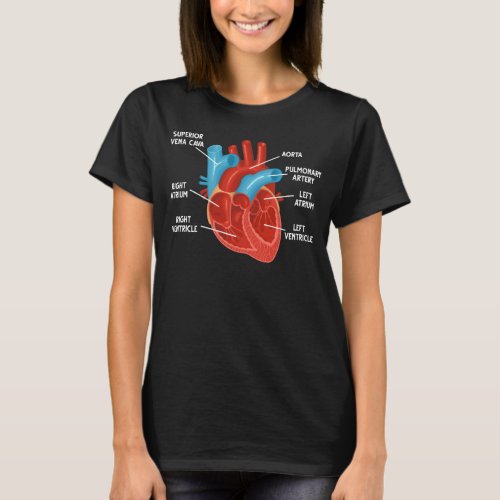 Heart Anatomy Education Cardiology T_Shirt