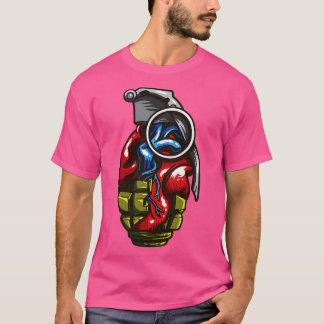 Heart Anatomy Love Grenade T-Shirt