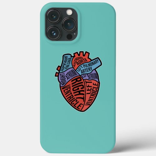 Heart Anatomy Med School Medical Students Doctor iPhone 13 Pro Max Case