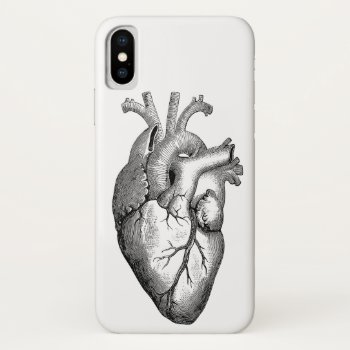 Heart Anatomy Science Iphone X Case by TRowanDesign at Zazzle