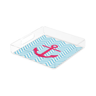 Heart Anchor Acrylic Tray