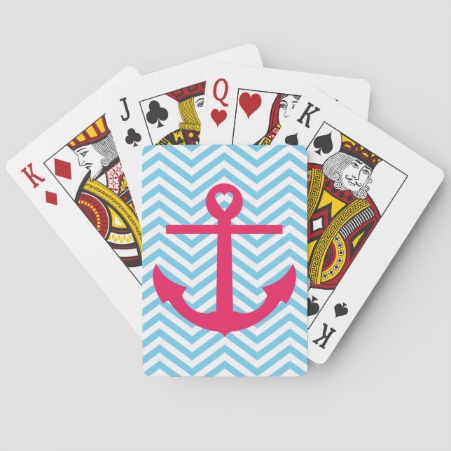 Heart Anchor Poker Cards (Back)