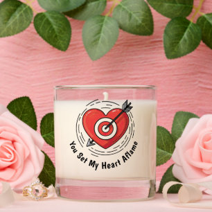 Heart and Arrow Scented Candle