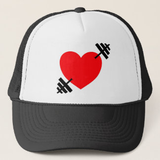 Heart and Barbell Trucker Hat
