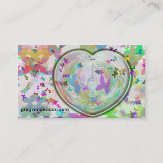 Heart and Butterfly Business Card