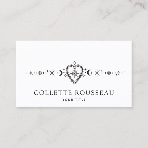 Heart And Celestial  Business Card