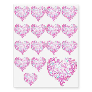 Heart and Dove Temporary Tattoos