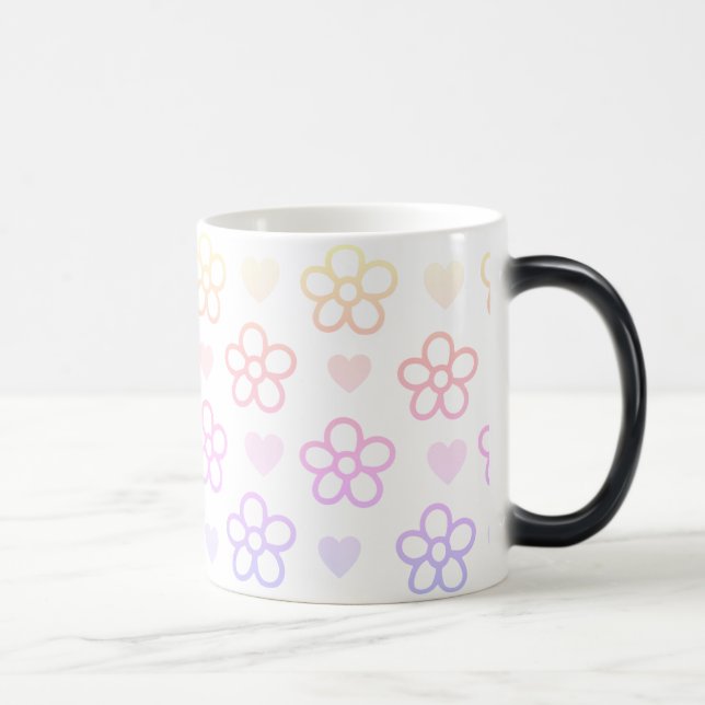 Heart and Flower Coffee Mug (Right)