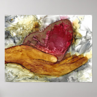 Heart and Hand 13 x 10"  Poster