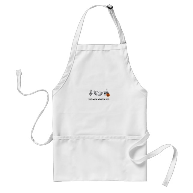 Heart And Hands Skeleton Heart Hands Soft Adult Apron (Front)