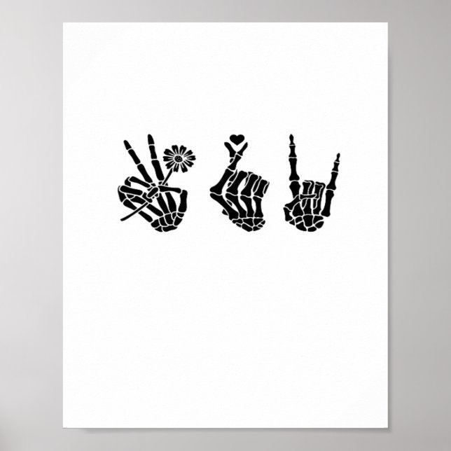 Heart And Hands Skeleton Heart Hands Soft Poster (Front)